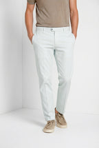 New York pantalone chino uomo in gabardina stretch regular fit ①