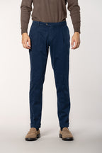 New York Time 1 Pinces Herren Chinohose aus Gabardine Regular Fit