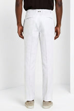 Dettaglio pantalone chino uomo New York Icon Flex Mason's bianco in twill SS26
