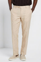 Dettaglio vita pantalone chino uomo New York Icon Flex Mason's beige chiaro in twill SS26
