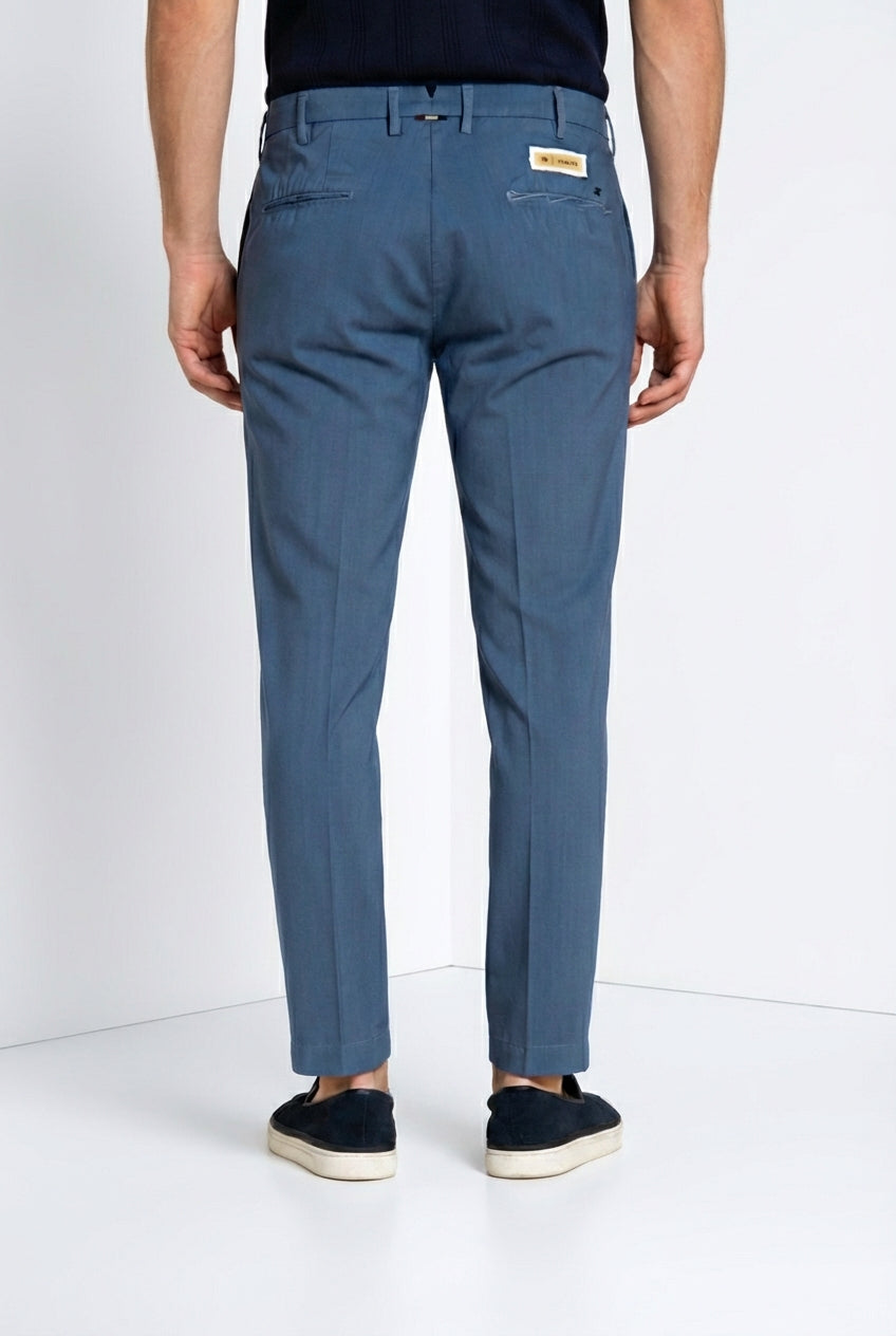 New York pantalone chino uomo in twill lana regular fit