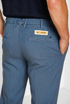 New York pantalone chino uomo in twill lana regular fit