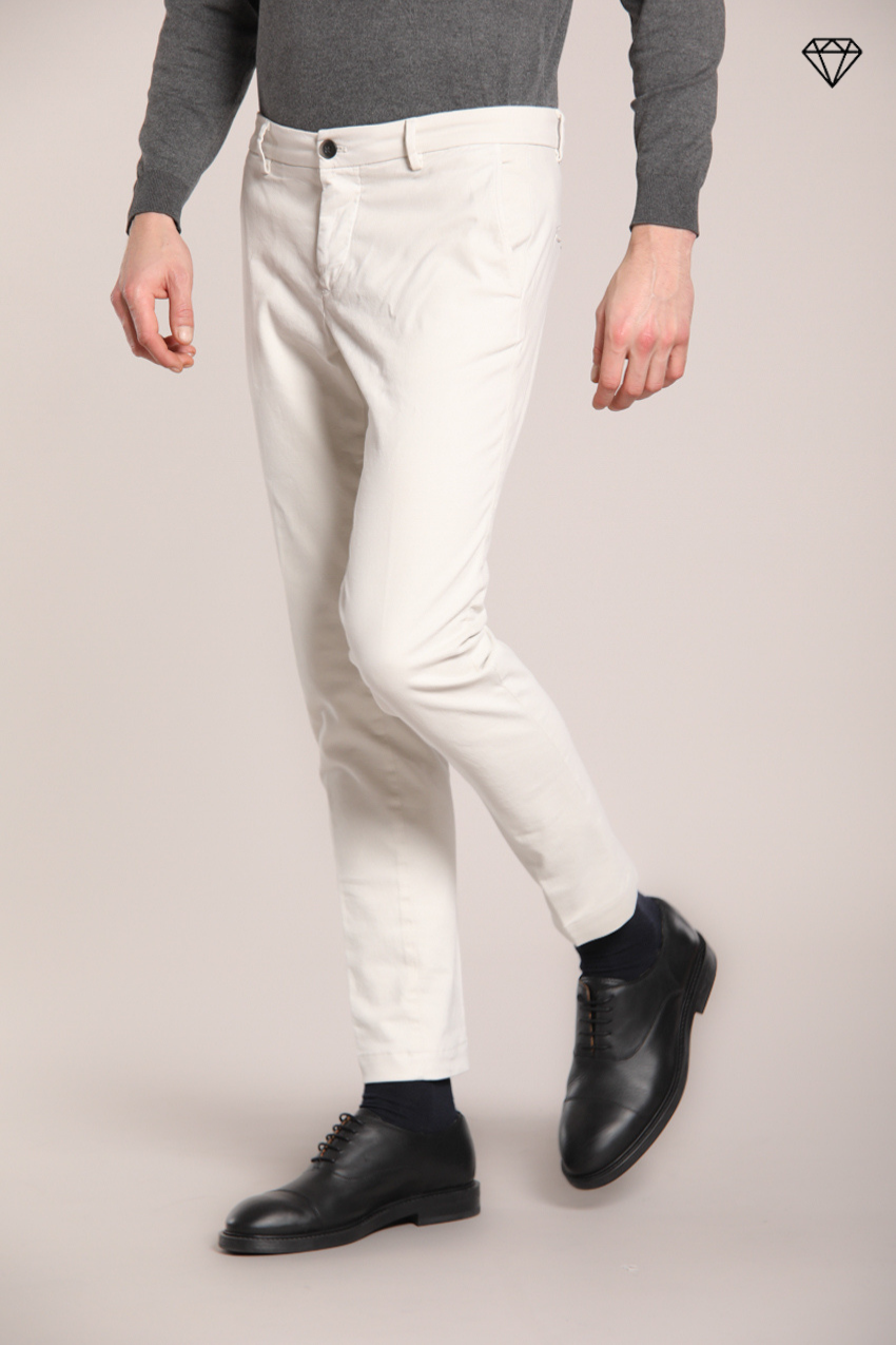 Milano Herren Chino Hose in Gabardine Stretch Extra Slim Fit ①
