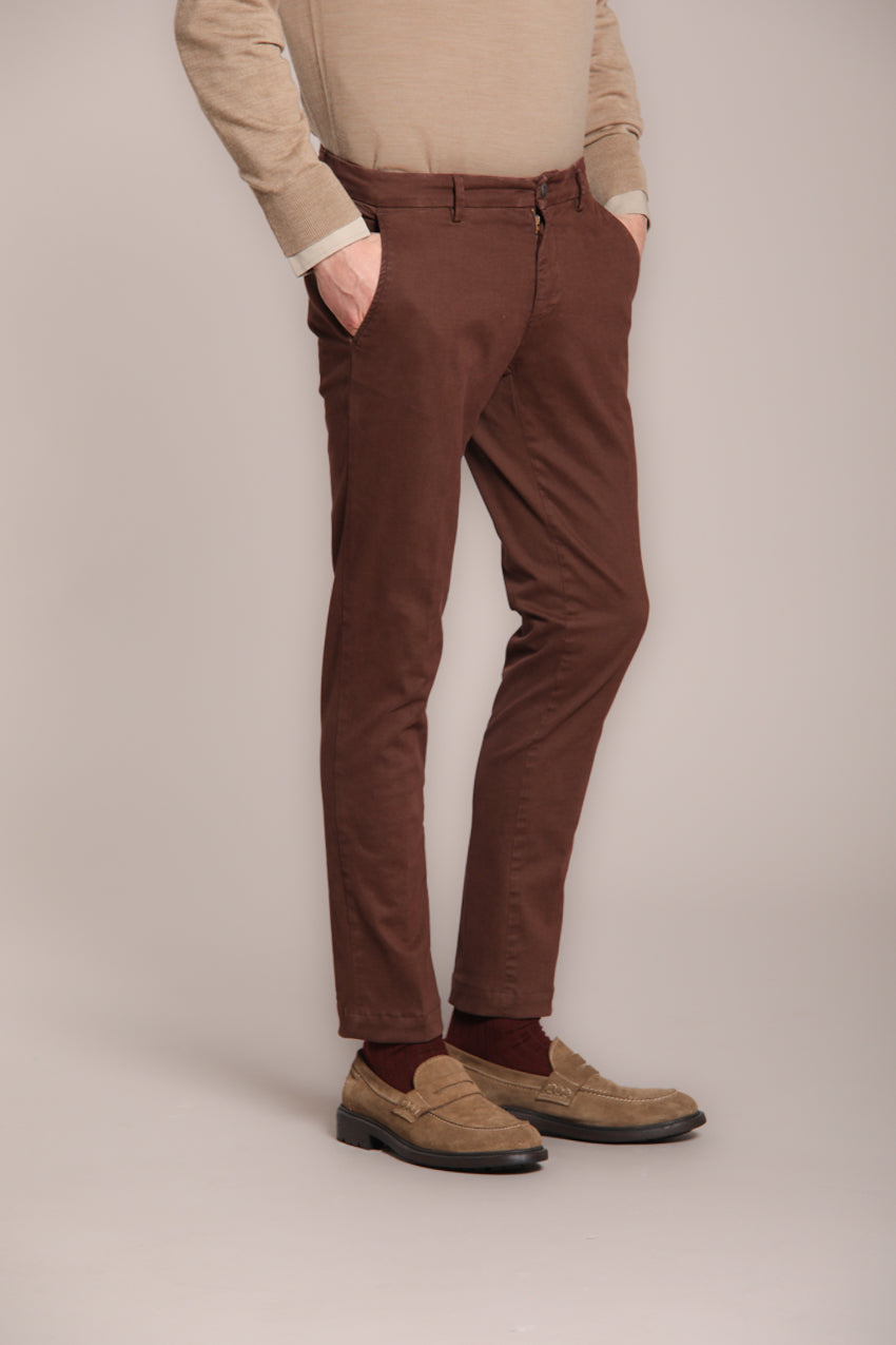 Milano Herren Chino Hose in Gabardine Stretch Extra Slim Fit ①