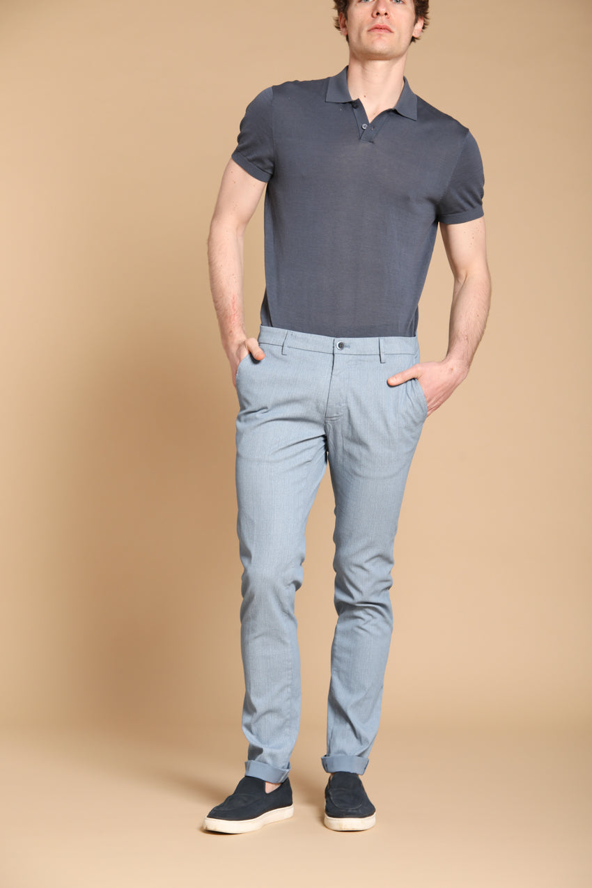 Milano Herren Chino-Hose in Resca Extra-Slim Fit