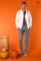 Milano Herren Chino Hose aus Pima-Baumwolle Extra Slim Fit ①