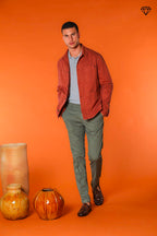 Milano Herren Chino Hose aus Pima-Baumwolle Extra Slim Fit ①