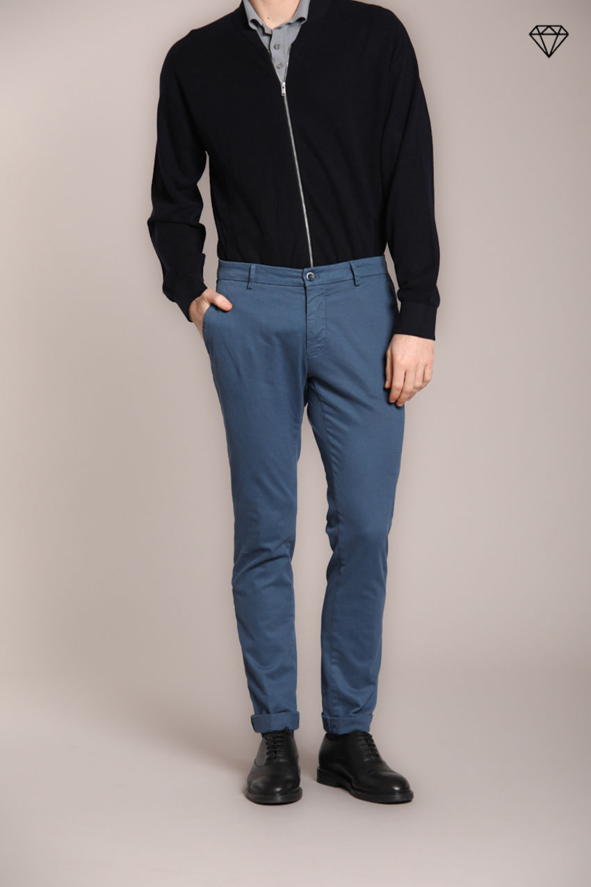 Milano Herren Chino Hose in Gabardine Stretch Extra Slim Fit ①