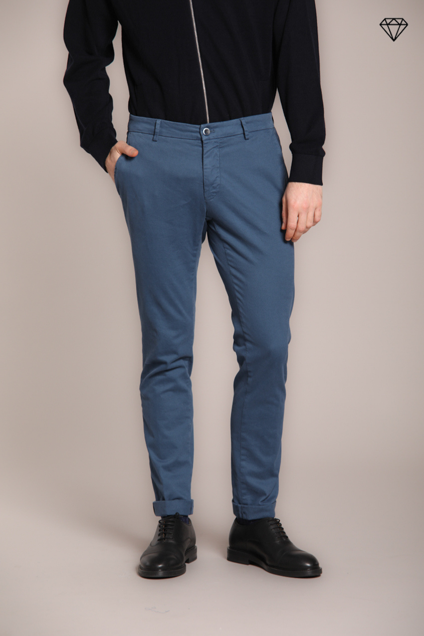 Milano Herren Chino Hose in Gabardine Stretch Extra Slim Fit ①