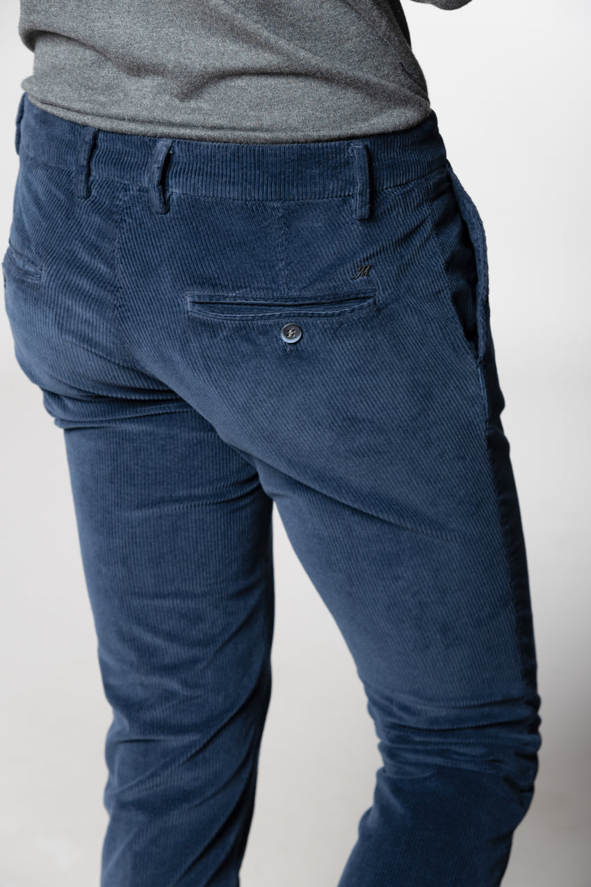 Milano Herren Chinohose aus 500-Rippen-Samt extra slim fit