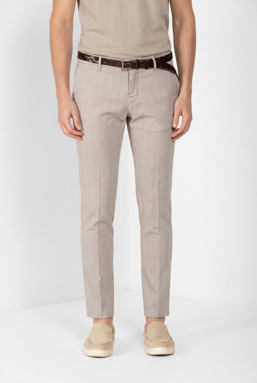 Milano pantalon chino homme en chevron extra slim fit