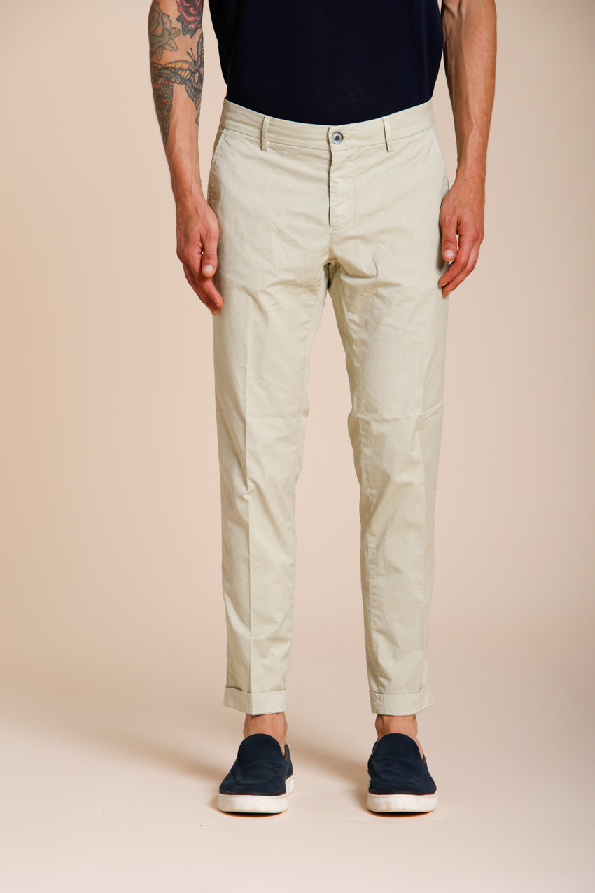 Milano Hose Chino Herren aus Gabardine Stretch extra slim fit ①