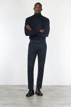Milano pantalone chino uomo in gabardina stretch extra slim fit ①