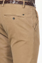 Milano pantalone chino uomo in gabardina stretch extra slim fit ①