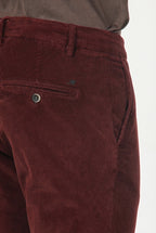 Milano men’s chino pants in 500-wale velvet with extra slim fit ①
