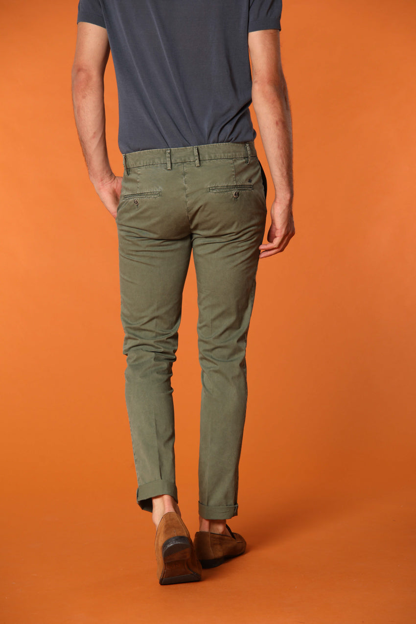 Milano Essential Herren Chino Hose aus Pima-Baumwoll-Twill Stretch Extra Slim Fit