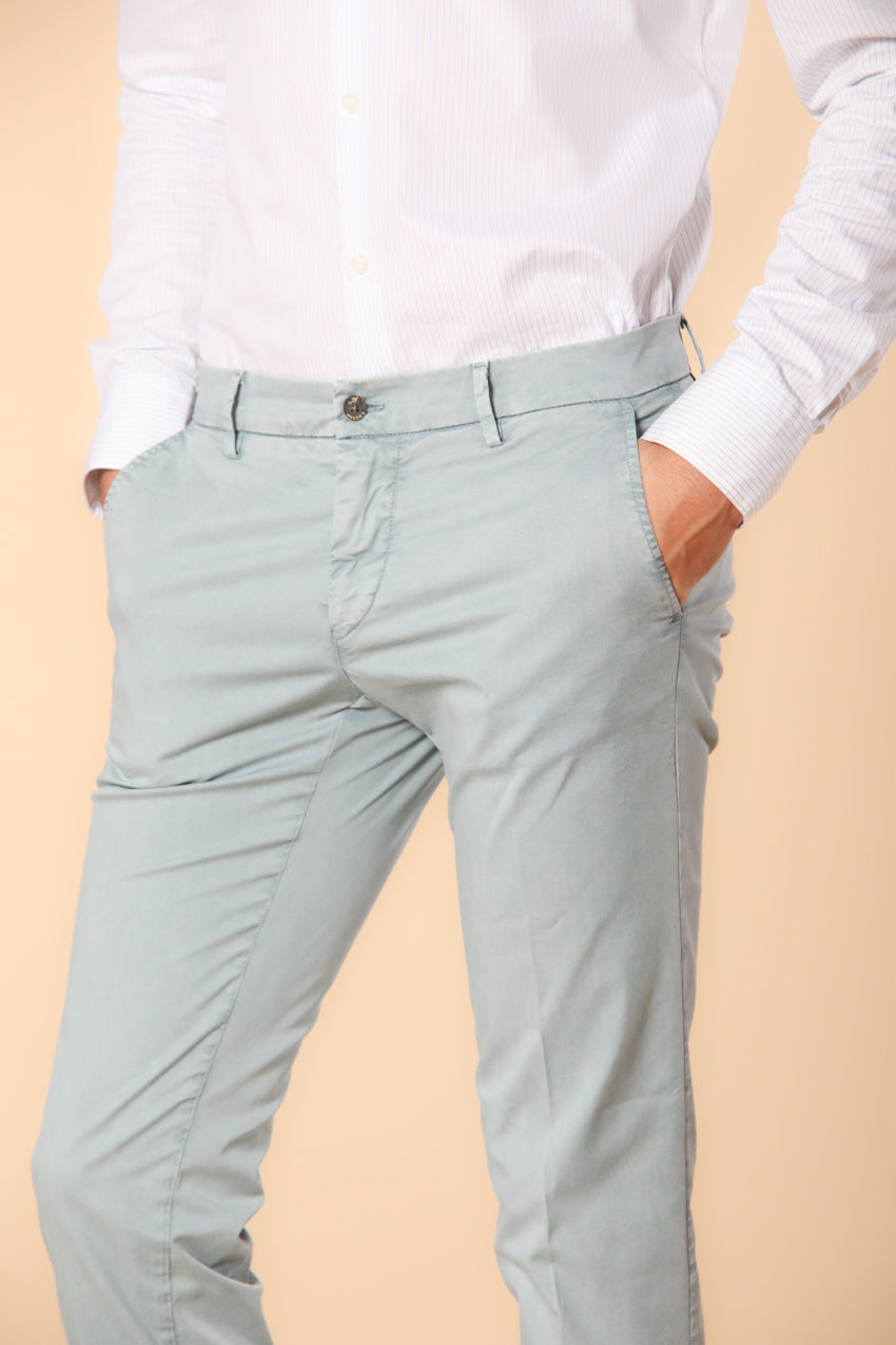 Milano Essential Herren Chino Hose aus Pima-Baumwoll-Twill Stretch Extra Slim Fit