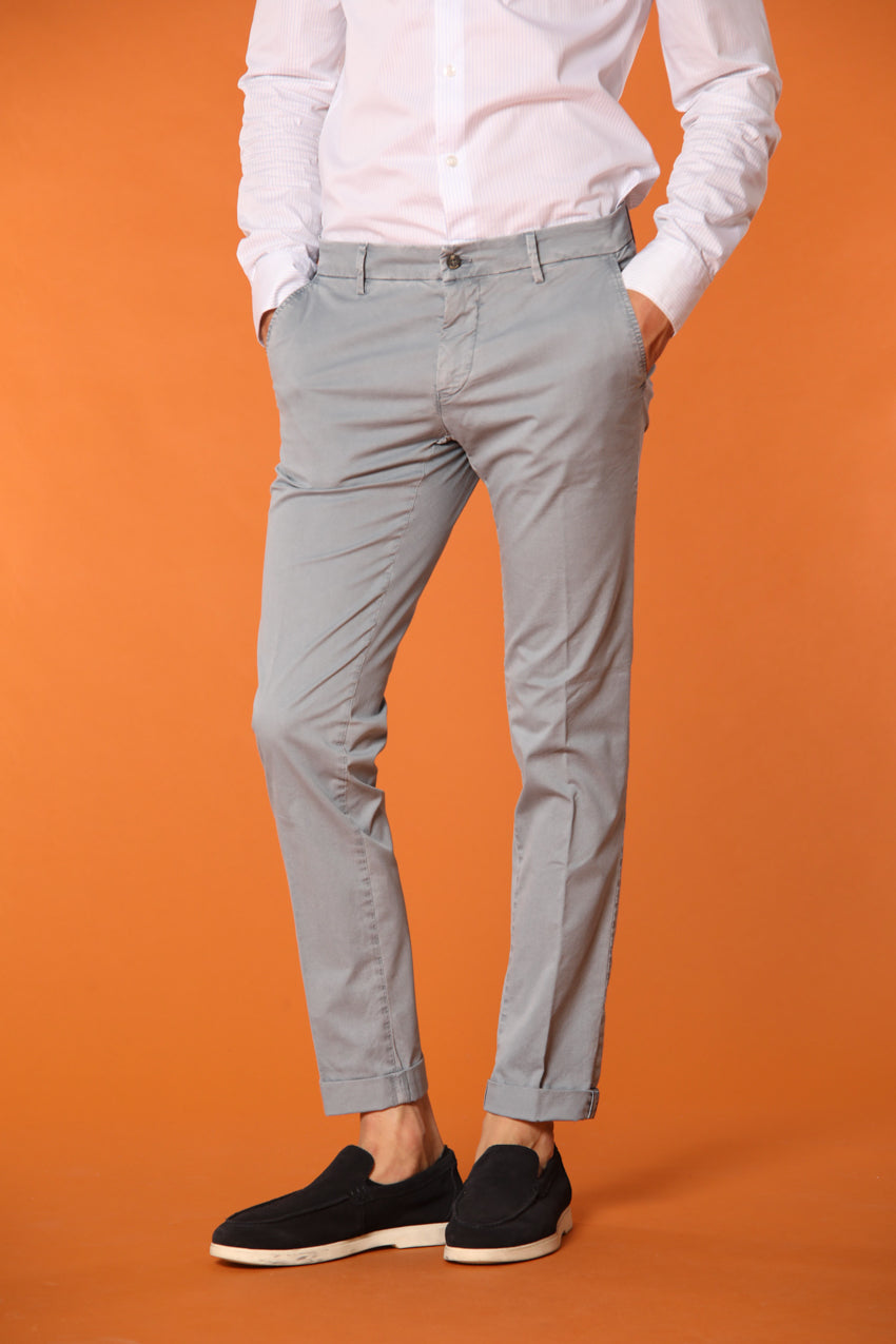 Milano Essential Herren Chino Hose aus Pima-Baumwoll-Twill Stretch Extra Slim Fit