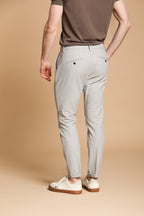 Osaka Herren Chino Hose mit Nadelstreifen Carrot Fit