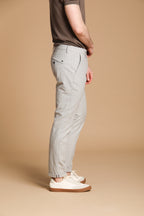 Osaka Herren Chino Hose mit Nadelstreifen Carrot Fit