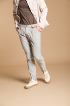 Osaka Herren Chino Hose mit Nadelstreifen Carrot Fit