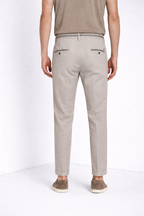 Torino Summer pantalon chino homme en twill de coton et lyocell slim fit