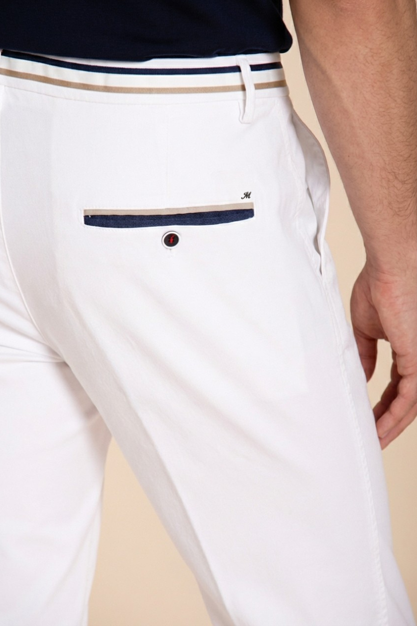Torino Summer pantalone chino uomo in twill di cotone e lyocell slim fit