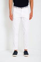 Torino Summer pantalon chino homme en twill de coton et lyocell slim fit