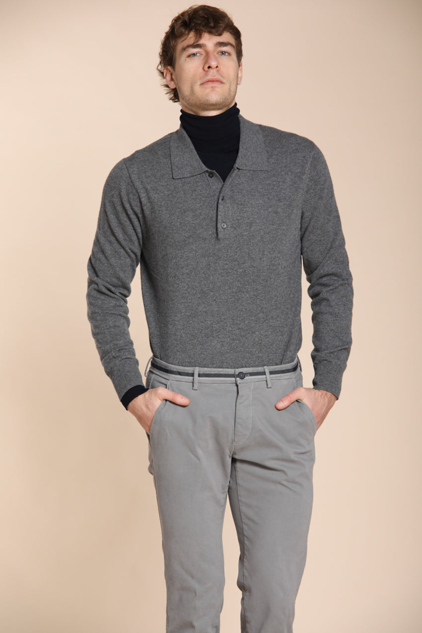 Foto 3 Torino Winter pantalone chino uomo in gabardina stretch slim fit