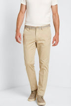 Torino University pantalon chino homme en satin stretch slim fit