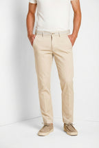Torino University pantalon chino homme en satin stretch slim fit