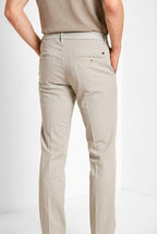Torino Elegance pantalone chino uomo in tricotina fine di cotone e lyocell slim fit