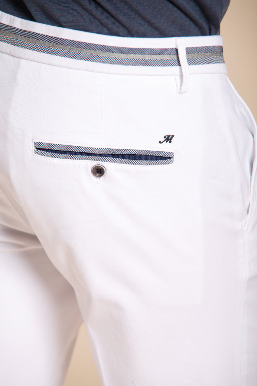 Torino Elegance Hose Chino Herren aus feiner Tricotine aus Baumwolle und Lyocell slim fit