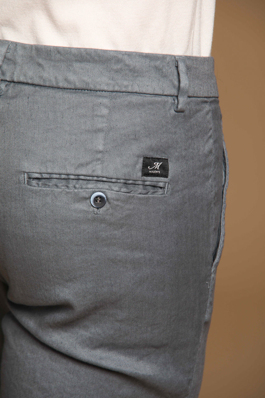 Torino Herren-Chinohose aus Baumwoll-Leinen-Twill Slim Fit