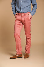 Torino Herren-Chinohose aus Baumwoll-Leinen-Twill Slim Fit