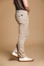 Torino Herren-Chinohose aus Baumwoll-Leinen-Twill Slim Fit