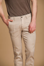 Torino Herren-Chinohose aus Baumwoll-Leinen-Twill Slim Fit