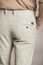 Foto 4 Torino pantalone chino uomo in fustagno con stampa galles slim fit