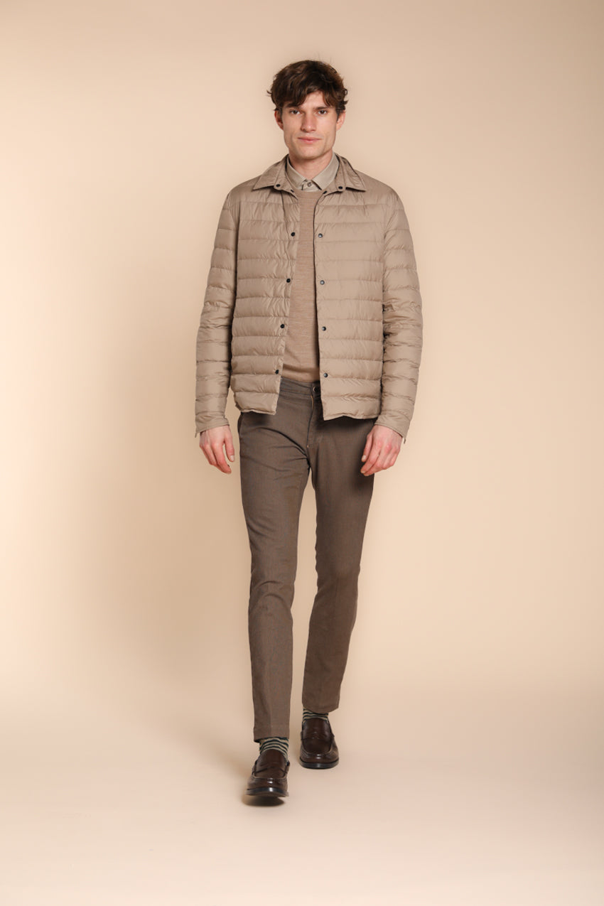 Foto 3 Milano pantalone chino uomo fantasia occhio di pernice extra slim fit