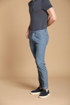 Torino Herren Chino Hose im sartorialen Stil aus leichtem Velours Slim Fit