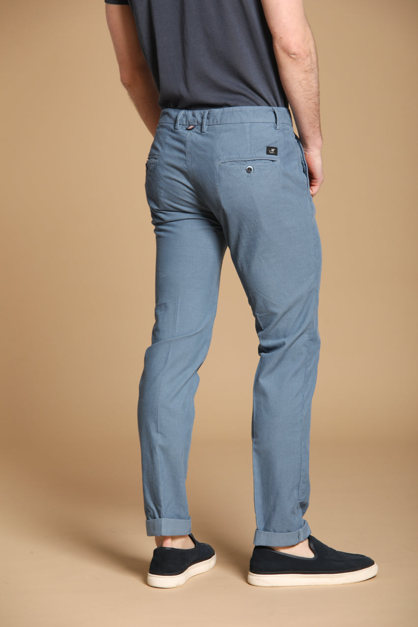 Torino Herren Chino Hose im sartorialen Stil aus leichtem Velours Slim Fit