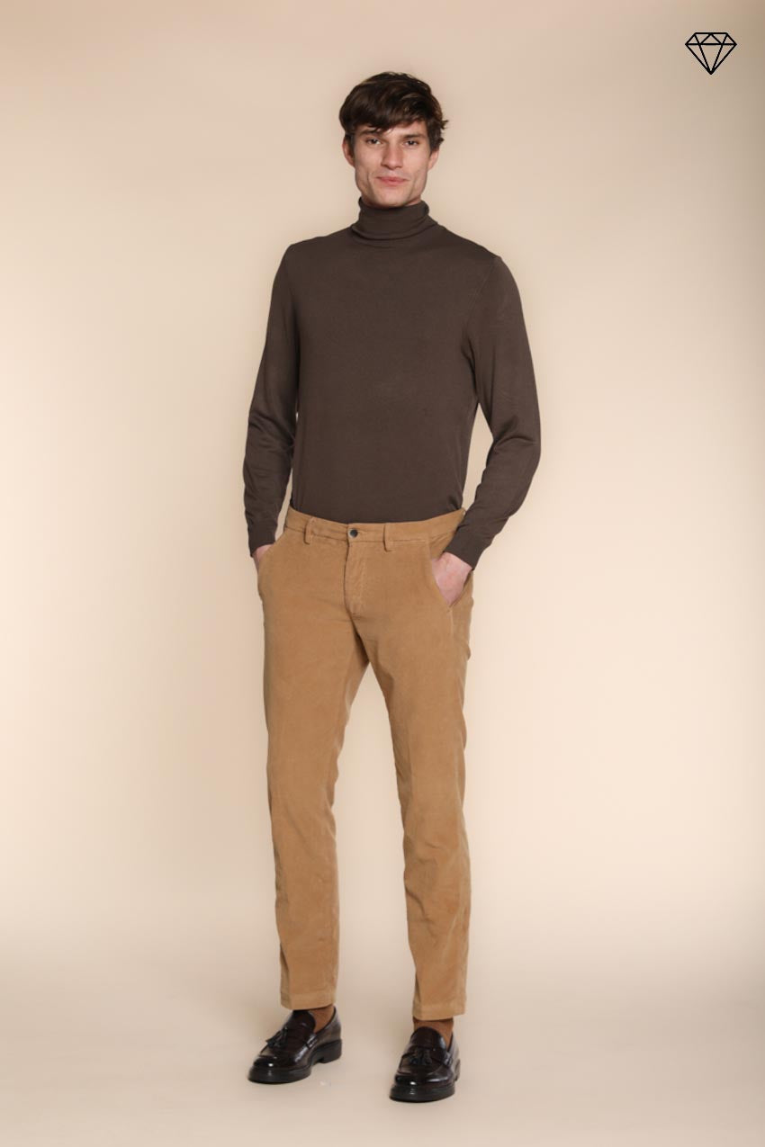 Foto 3 Torino pantalone chino uomo in velluto 1500 righe slim fit  ①