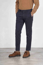 Torino Flex pantalone chino uomo in raso slim fit ①