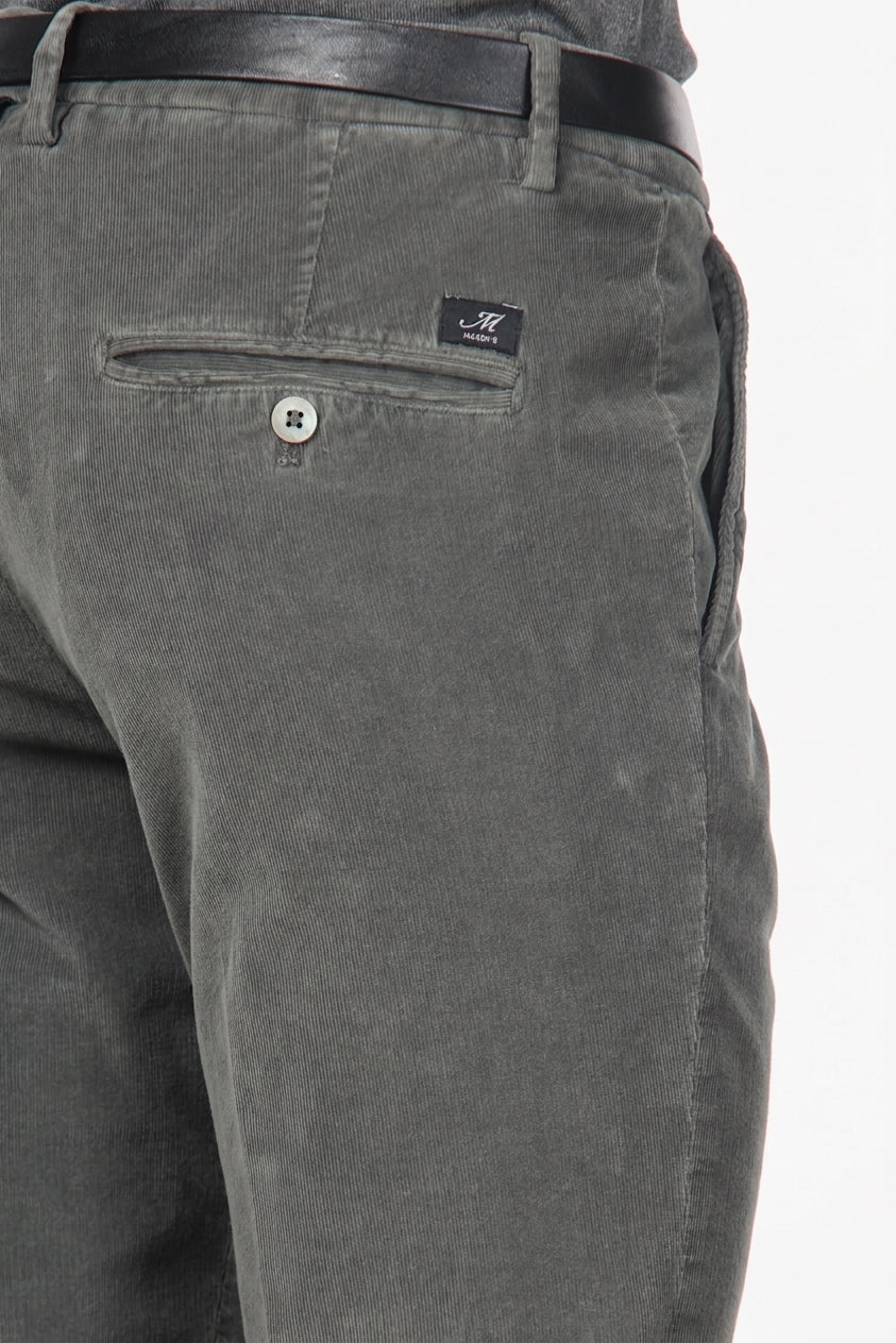 Torino pantalone chino uomo in velluto 1000 righe slim fit ①