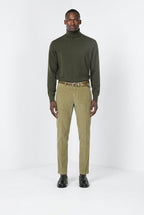 Torino men’s chino trousers in 1000-wale corduroy, slim fit ①