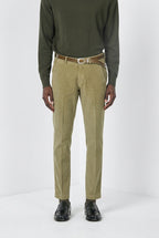 Torino men’s chino trousers in 1000-wale corduroy, slim fit ①
