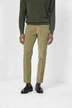 Torino men’s chino trousers in 1000-wale corduroy, slim fit ①