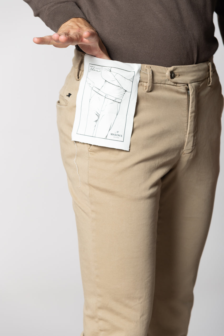 Torino Flex Herren Chinohose aus Satin Slim Fit