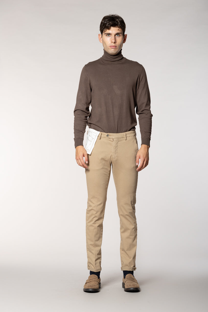 Torino Flex Herren Chinohose aus Satin Slim Fit