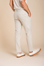 Torino Flex pantalone chino uomo in gabardina stretch slim fit ①